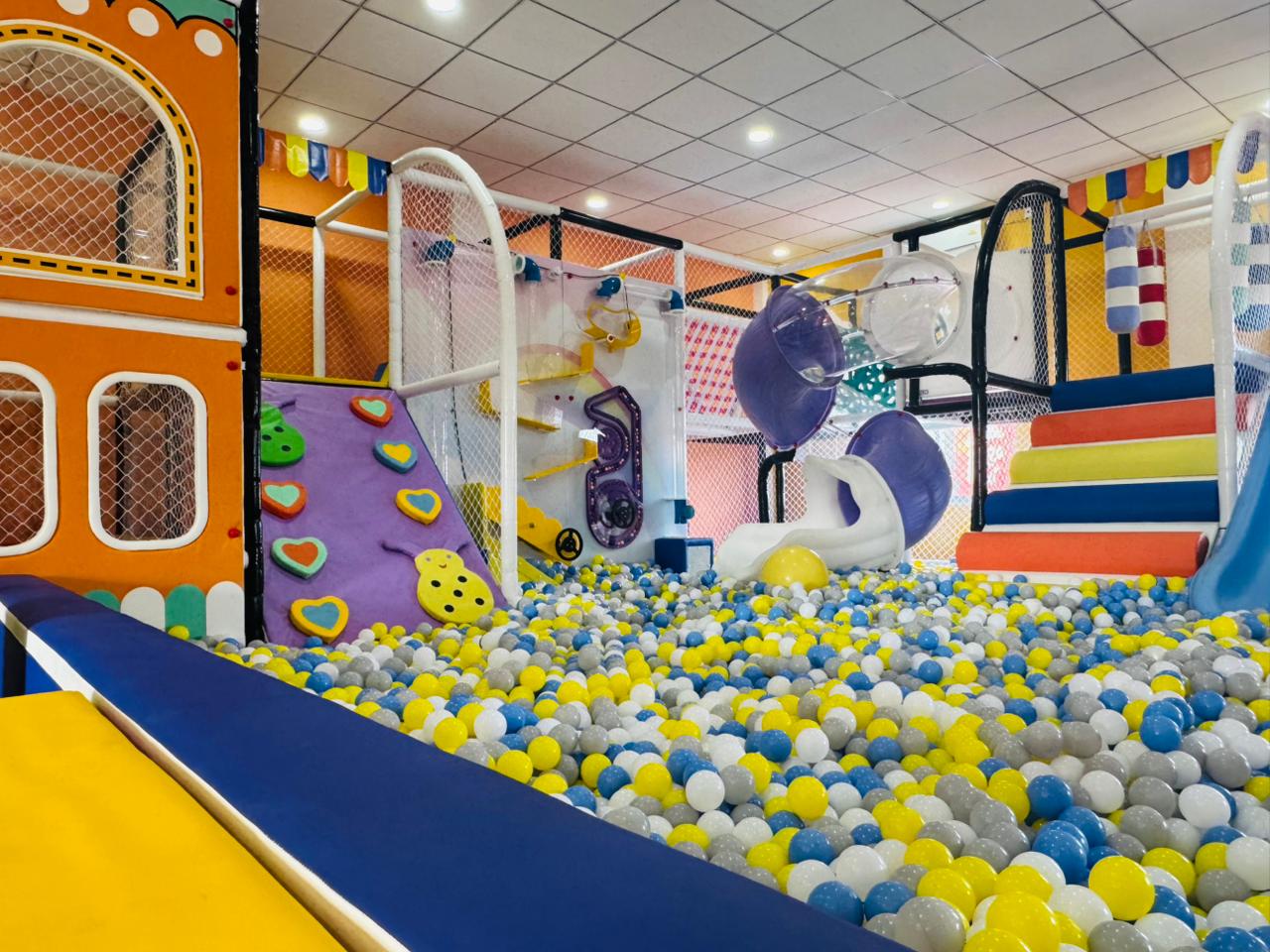 Kids enjoying the play zone